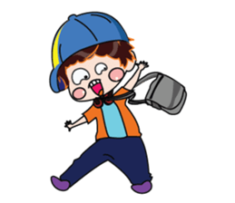 A Boy Loves Green Hat sticker #14652830