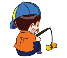 A Boy Loves Green Hat sticker #14652835