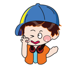 A Boy Loves Green Hat sticker #14652840