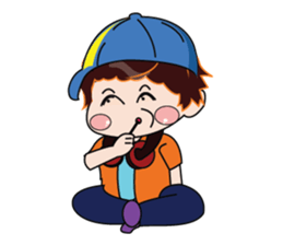 A Boy Loves Green Hat sticker #14652843