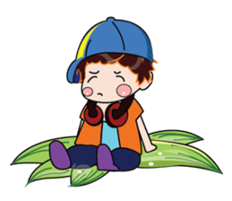 A Boy Loves Green Hat sticker #14652845