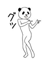 Pandas move violently 2 sticker #14653109