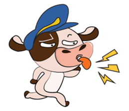 Obstreperous Day of a Lovely Dairy Cow sticker #14653383