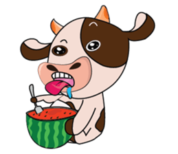 Obstreperous Day of a Lovely Dairy Cow sticker #14653385