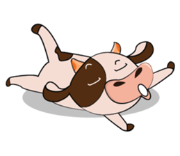 Obstreperous Day of a Lovely Dairy Cow sticker #14653389