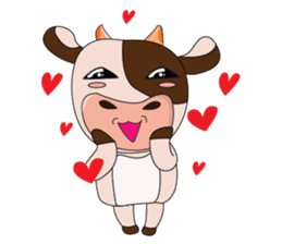 Obstreperous Day of a Lovely Dairy Cow sticker #14653391