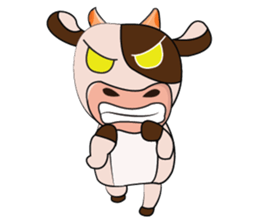 Obstreperous Day of a Lovely Dairy Cow sticker #14653392