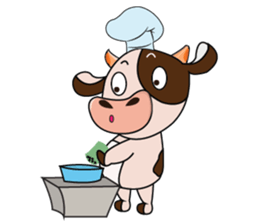 Obstreperous Day of a Lovely Dairy Cow sticker #14653393