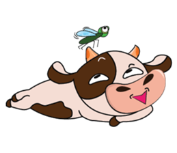 Obstreperous Day of a Lovely Dairy Cow sticker #14653396