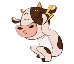 Obstreperous Day of a Lovely Dairy Cow sticker #14653399