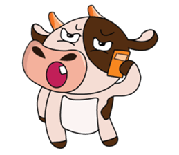 Obstreperous Day of a Lovely Dairy Cow sticker #14653400