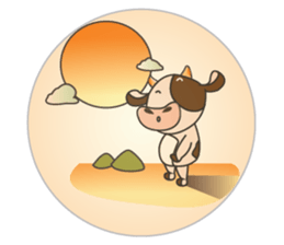 Obstreperous Day of a Lovely Dairy Cow sticker #14653407