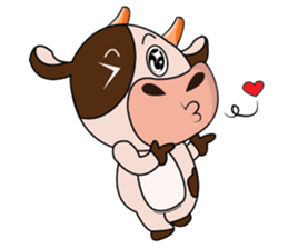 Obstreperous Day of a Lovely Dairy Cow sticker #14653409