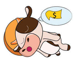 Obstreperous Day of a Lovely Dairy Cow sticker #14653410