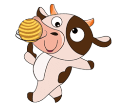 Obstreperous Day of a Lovely Dairy Cow sticker #14653412
