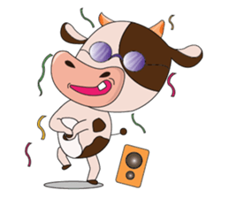 Obstreperous Day of a Lovely Dairy Cow sticker #14653419