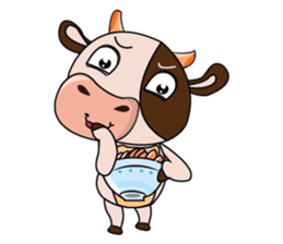 Obstreperous Day of a Lovely Dairy Cow sticker #14653420