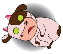 Lovely Dairy Cow in Kinky Time sticker #14653616