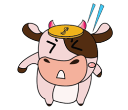 Lovely Dairy Cow in Kinky Time sticker #14653620