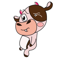 Lovely Dairy Cow in Kinky Time sticker #14653621