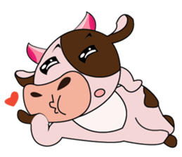Lovely Dairy Cow in Kinky Time sticker #14653623
