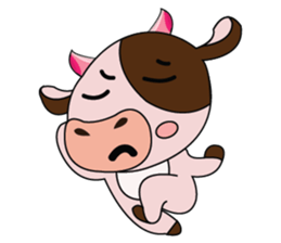 Lovely Dairy Cow in Kinky Time sticker #14653624