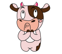 Lovely Dairy Cow in Kinky Time sticker #14653625