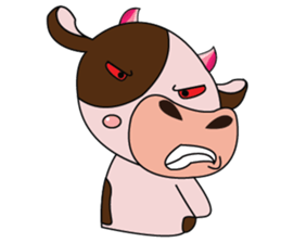 Lovely Dairy Cow in Kinky Time sticker #14653629