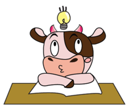 Lovely Dairy Cow in Kinky Time sticker #14653631