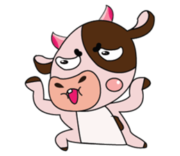 Lovely Dairy Cow in Kinky Time sticker #14653632