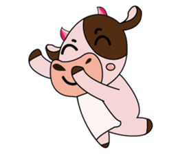 Lovely Dairy Cow in Kinky Time sticker #14653633