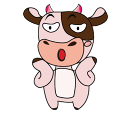 Lovely Dairy Cow in Kinky Time sticker #14653634