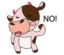Lovely Dairy Cow in Kinky Time sticker #14653635