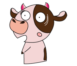 Lovely Dairy Cow in Kinky Time sticker #14653636