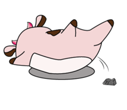 Lovely Dairy Cow in Kinky Time sticker #14653637