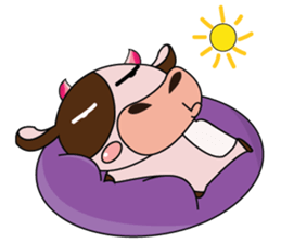 Lovely Dairy Cow in Kinky Time sticker #14653638