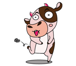Lovely Dairy Cow in Kinky Time sticker #14653639