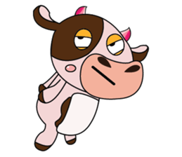 Lovely Dairy Cow in Kinky Time sticker #14653640