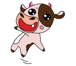 Lovely Dairy Cow in Kinky Time sticker #14653641