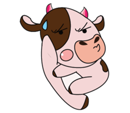 Lovely Dairy Cow in Kinky Time sticker #14653645