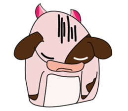 Lovely Dairy Cow in Kinky Time sticker #14653646