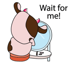 Lovely Dairy Cow in Kinky Time sticker #14653647