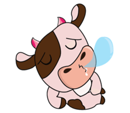 Lovely Dairy Cow in Kinky Time sticker #14653648