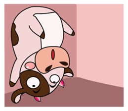 Lovely Dairy Cow in Kinky Time sticker #14653649