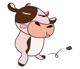 Lovely Dairy Cow in Kinky Time sticker #14653651