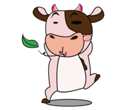 Lovely Dairy Cow in Kinky Time sticker #14653653