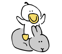 stupid duck 02 sticker #14653725