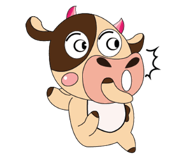 Introverted and Lovely Dairy Cow sticker #14653870