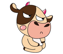 Introverted and Lovely Dairy Cow sticker #14653871