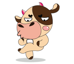 Introverted and Lovely Dairy Cow sticker #14653872